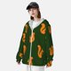thumbnail image 3 of Fotbe Bold Squirrel Silhouettes Chaqueta con Protección Solar UPF 50+ para Hombre y Mujer, Camisa con Capucha y Bolsillos-X-Large, 3 of 7