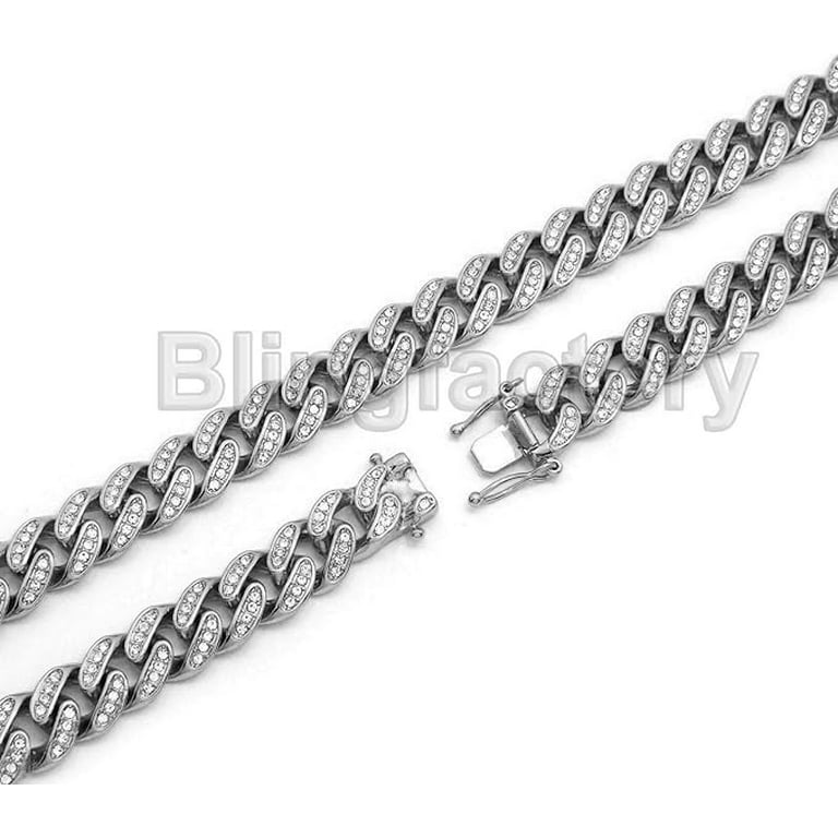 Hip Hop Iced White Gold Plated 18ST Cubic Zirconia Pendant
