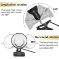 thumbnail image 4 of Lámpara con pinza RONG&LAN giratoria 360° portátil LED blanca, 4 of 7