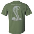 thumbnail image 4 of Fair Game Mustang 50 Years Grey Cobra Ford T-Shirt-Military Green-XL, 4 of 5