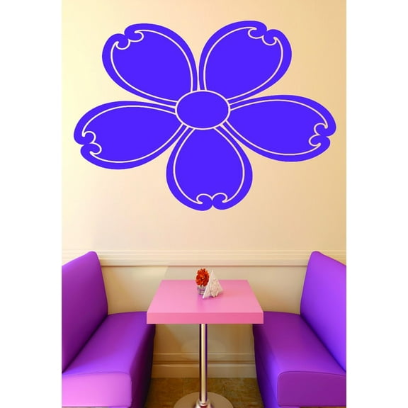 Custom Wall Decal Sticker : Flower Baby Girl Teen Bedroom Design 16x24 Inches