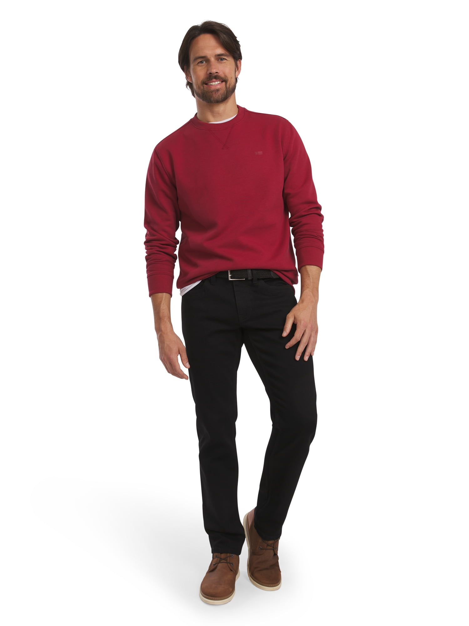 Chaps Men's & Big Men's Everyday Fleece Crewneck Sweatshirt, Sizes S-2XL