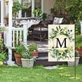 thumbnail image 3 of Monogram Letter M Floral Garden Flag 12x18 Inch Double Sided Outside, Family Last Name Initial Yard Outdoor Decoration, 3 of 6