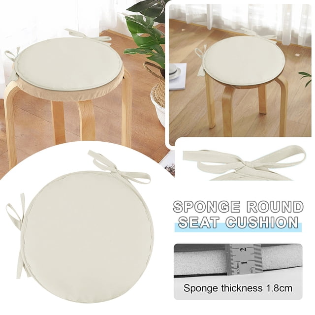 Round Garden Chair Seat Cushion For Outdoor Patio Stool And Dining Room Comfortable Water Support