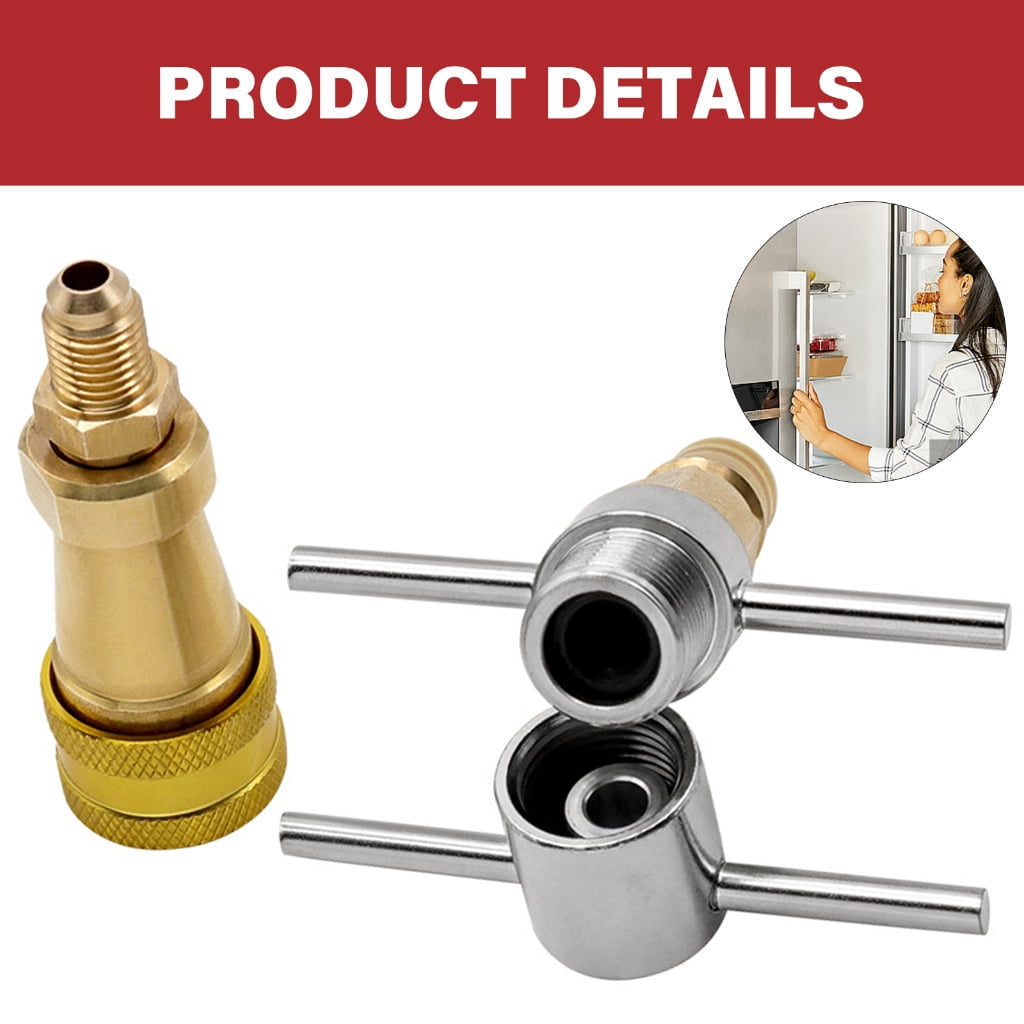 Professional Fridge Hose Attachments Fridge Recharge Adapter Maintenance Set Service Connectors for Refrigerator