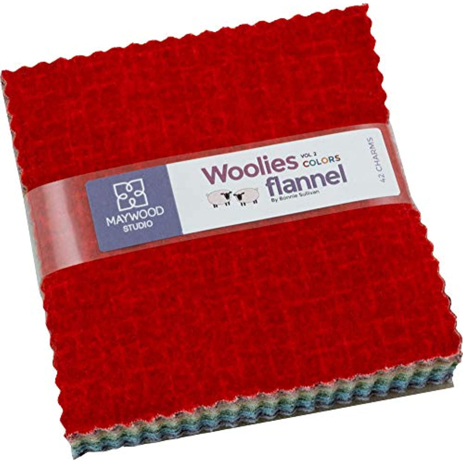 Heritage Woolies Flannel 42-10 x 10 Squares by Bonnie Sullivan for Maywood Studio