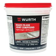 Würth Ready-to-Use Lightweight Joint Compound, 32oz (1 Quart), Pre-Mixed