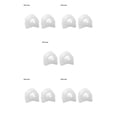 thumbnail image 1 of facefd 1/2/3/5 Toe Separator 2pcs Insoles Ring Separation Hallux Valgus Correction Pad Foot White L 5PCS, 1 of 6
