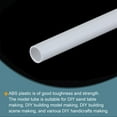 thumbnail image 3 of Uxcell 20pcs 20" Plastic Model Tube ABS, Solid Round Bar 0.16" OD White Easy Processing Model Making DIY, 3 of 5