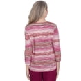 thumbnail image 2 of Alfred Dunner Womens  Diagonal Space Dye Crew Neck Sweater, 2 of 6