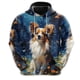 thumbnail image 3 of Sudadera con capucha con estampado 3D de perro y arte de grafiti para hombre, ropa divertida, sudaderas con capucha de husky, labrador y corgi, diseño lindo, sudadera con capucha unisex Y2k, 3 of 5