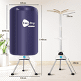 thumbnail image 6 of Uten Compact Ventless Clothes Dryer, Portable Foldable Drying Machine with Electric Heater for Efficient Laundry Care, Blue, 6 of 8
