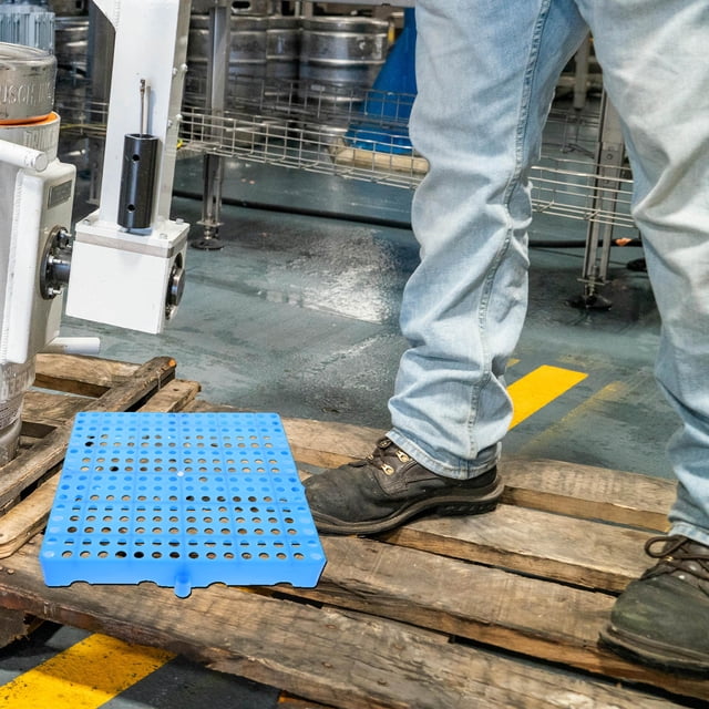 BESTYASH Pallet Plástico Para Almacén Con Protección Humedad Y Ventilación Para Uso En Interiores Y Exteriores
