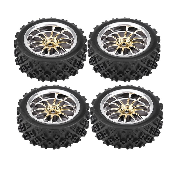 Ruedas Y Neumáticos Para Vehículos RC, Juego De Neumáticos Para Ruedas De Coche De 4 Piezas, Neumáticos Para Vehículos Todoterreno De Carreras, Llantas De Goma Para Coche De
