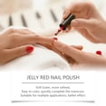 thumbnail image 4 of Eelhope Red Jelly Nail Polish Long Lasting Quick Drying Clear Jelly Red Nude Jelly Water-Based Nail Polish, 4 of 6
