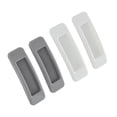 thumbnail image 5 of Homoyoyo ABS Door Handle White for Kitchen Cabinet and Furniture 4Pcs, 5 of 8