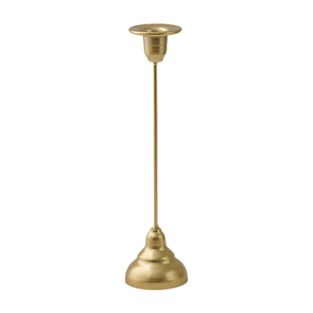 Candelabro de pilar, elegante candelabro de pilar, candelabro decorativo para comedor, fiesta, sala de estar Oro