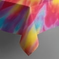 thumbnail image 4 of Colorful Tie Dye Mandala Pattern Rectangle Tablecloth 60"x102",Waterproof Polyester Rectangle Table Cloth, Wipeable Spillproof Polyester Tablecloth for Dining, Camping, Indoor and Outdoor, 4 of 6