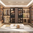 thumbnail image 2 of Besiost Closet System, 4-8 FT Closet Organizer Systems with 2 Wooden Drawers and 5 Hanging Rods, Can Fit 60 to 96 inch Walk-in Closet System, Black, 2 of 14