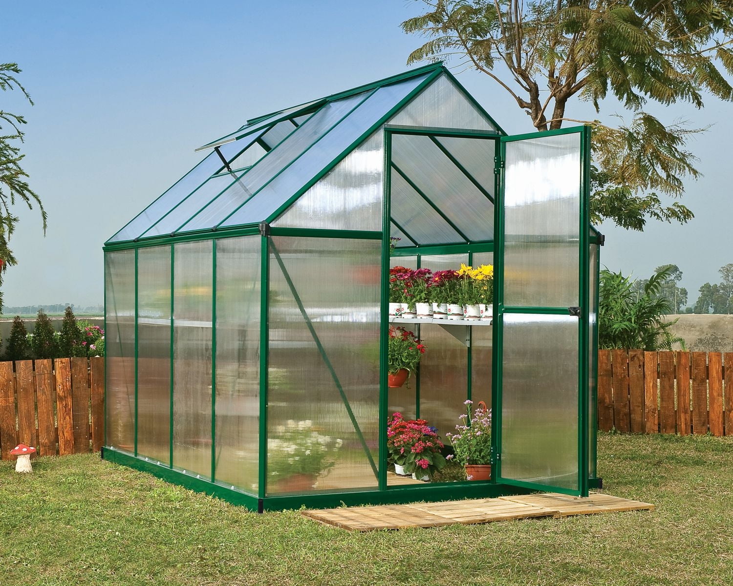 Canopia by Palram Mythos 6 ft. x 8 ft. Greenhouse - Green