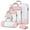 Pink, variant on Gonex 6 Set Compression Packing Cubes Mesh Luggage Organizers for Travel Accessories Suitcase Storage Bags Set