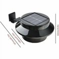 thumbnail image 3 of 6 Pack Solar Powered LED Gutter Lights for Gutter, Fence, Roof, Gutter, Garden, Yard, Wall, Black, 3 of 4