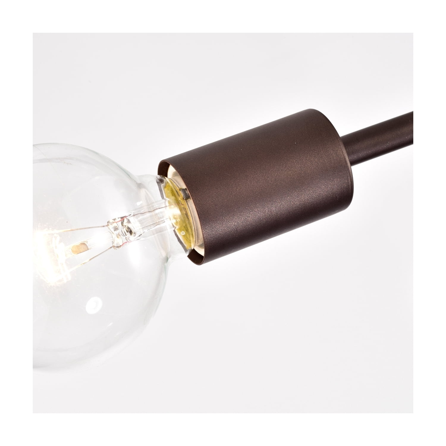 CHLOE Ironclad Industrial 3 Light Bronze Semi-Flush Ceiling Fixture 21"