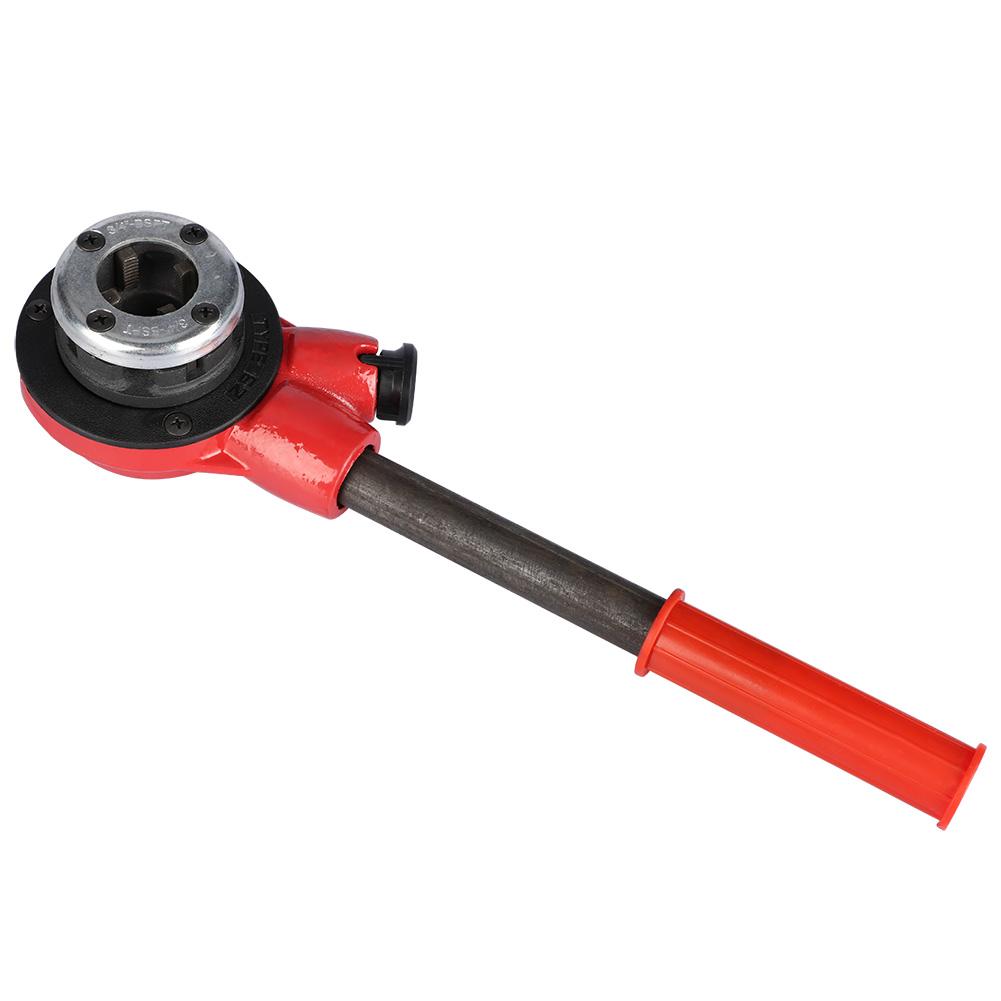 Dilwe 4 Dies Manual Plumber Pipe Threading Kit 1/2 3/4 1 11/4 Threader