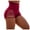 Z1-Wine, variant on Women Workout Impact Shorts 4.5 Scrunch Lifting Tummy Control Gym Shorts Comfy Running Seamless Booty Biker Shorts , S
