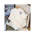 thumbnail image 1 of Stylish Women's Round Neck Short Sleeve T-Shirt Fashionable White Loose Fit Top, 1 of 6