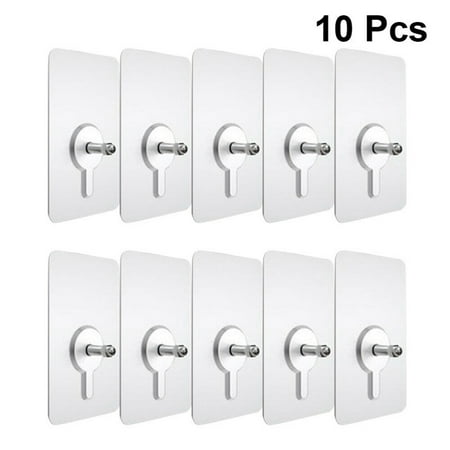 

ALSLIAO 10Pcs Screw Stickers Wall Picture Hook Punch-Free Drywall Picture Hanging Kit