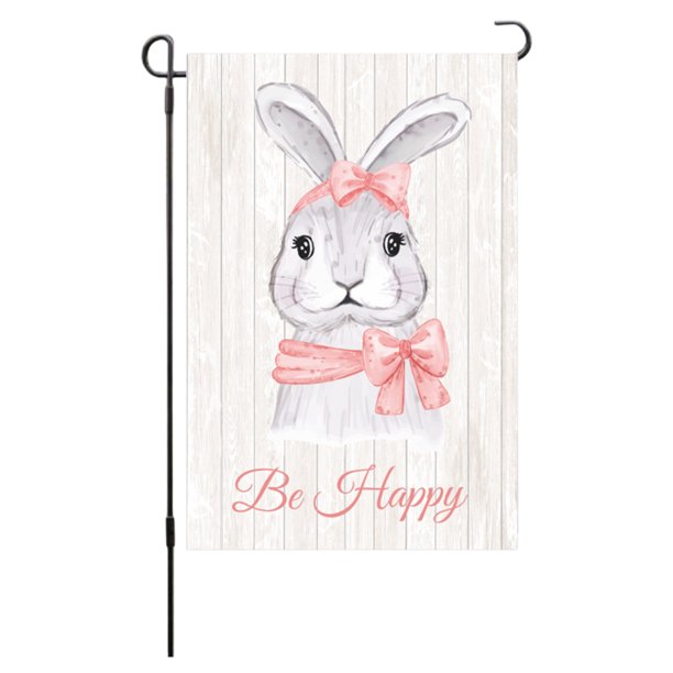 Letrero de Pascua para jardín de 30 x 45 cm, para exteriores, de primavera, personalizado, de doble cara, ideal como regalo.