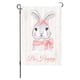 thumbnail image 1 of Letrero de Pascua para jardín de 30 x 45 cm, para exteriores, de primavera, personalizado, de doble cara, ideal como regalo., 1 of 7