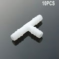 thumbnail image 2 of 10PCS White T Connector PE Aquarium Adapter Air Pump Hose Connector 4~8mm, 2 of 4