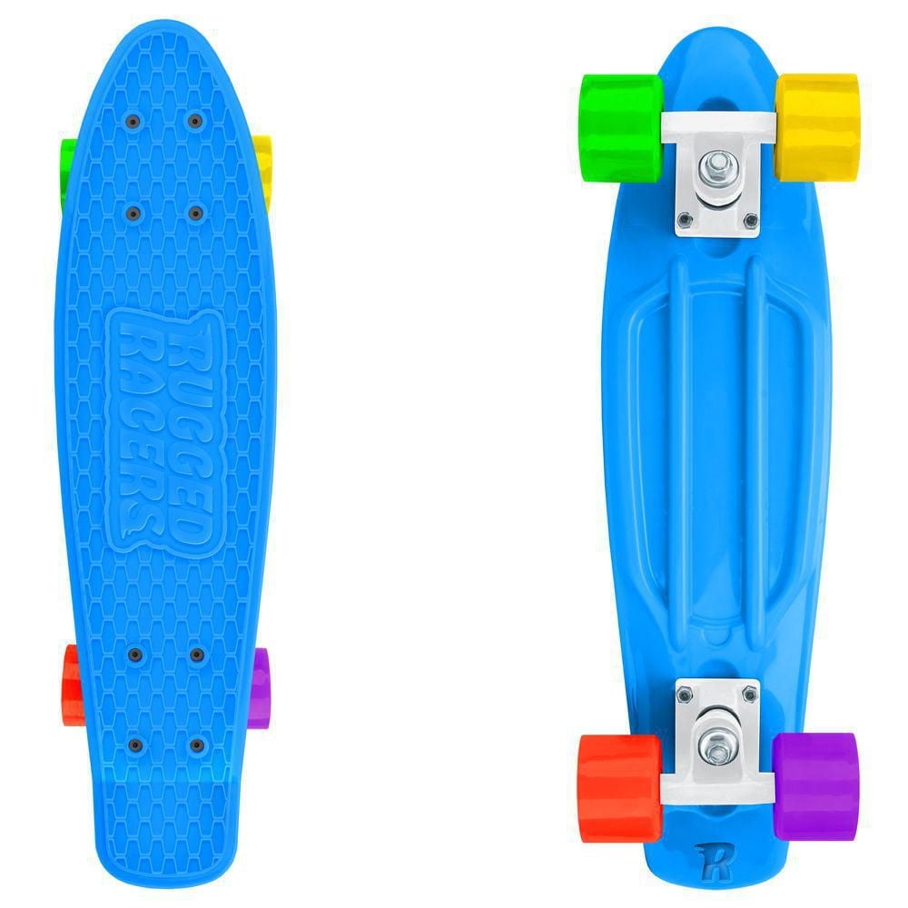 Rugged Racer 27 pouces en plastique Skateboard Cruiser Pennyboard, Bleu clair