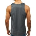 thumbnail image 3 of Men Spring Summer Training Sports Sleeveless Top Color Maching Tank Top Fitness Tight Fitting Muscle Vest Running Workout Tee, 3 of 7