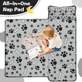 thumbnail image 4 of Paw Prints and Bones Toddler Nap Mats for Kids Preschool,Sleeping Mat Bag or Kids,Toddler Sleeping Bag,Toddler Nap Mat or Daycare, 4 of 6