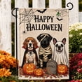 thumbnail image 6 of FEOLGEHLY Halloween Decorations Outdoor Indoor, Halloween Garden Flag Pumpkin Witch Spooky Yard Flag Fall Outdoor Decor For Porch Patio Garden Halloween Decorations Clearance (D), 6 of 7