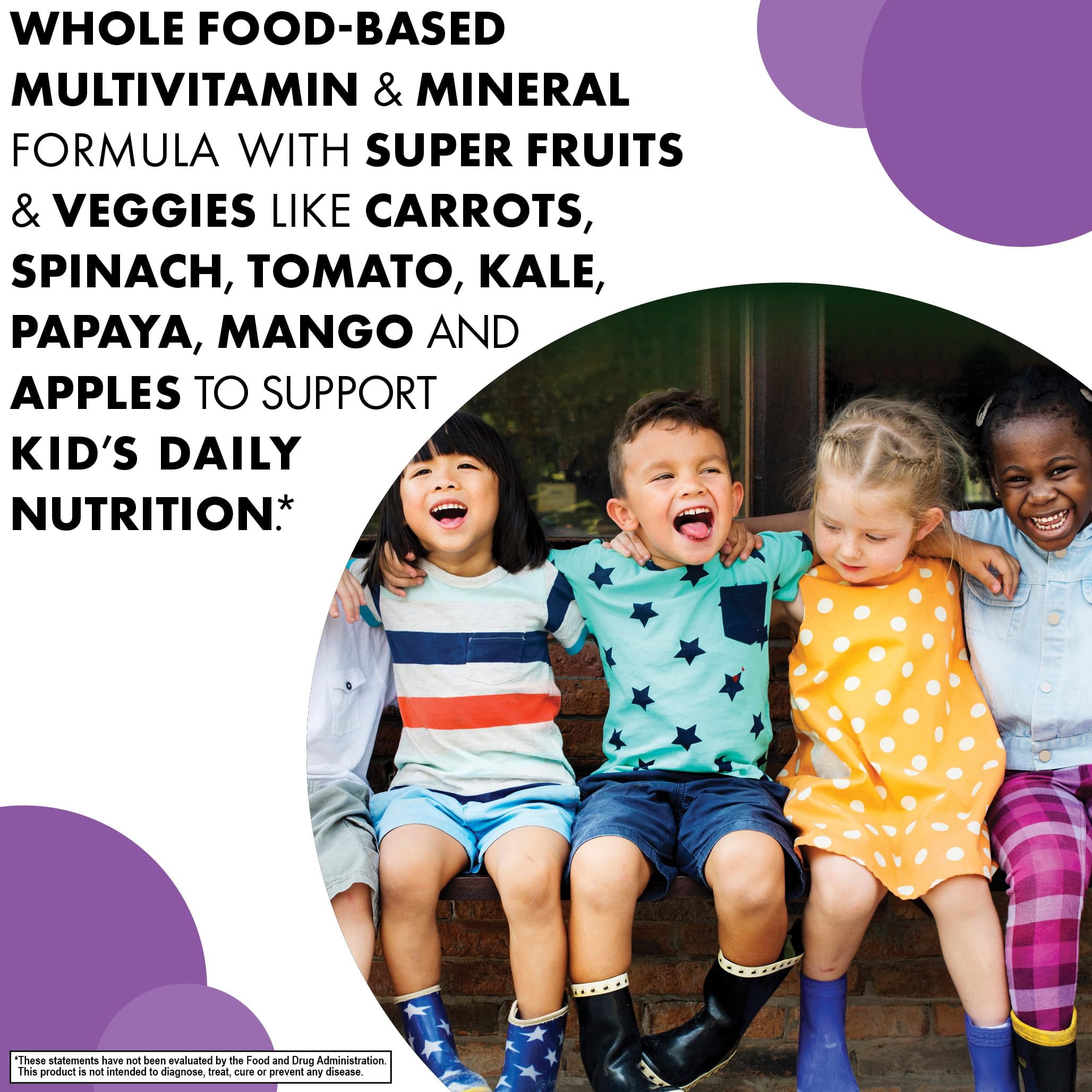Bluebonnet Rainforest Animalz Kids Chewable Multivitamins, Vitamin C, D3, Iron, 180 Days