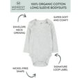 thumbnail image 2 of Honest Baby Clothing Organic Cotton Baby Long Sleeve Bodysuits, 5-Pack, Sizes Newborn-24 Months, 2 of 5