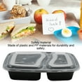 thumbnail image 4 of 10pcs Take Out Containers Plastic Lunch Box Set Reusable Disposable Food Storage Containers For School Office Travel, 4 of 8