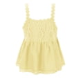 thumbnail image 6 of CUZIBR Women'S Lace Trim Tank Top Sleeveless Vest Scoop Neck Button Down Solid Color Cotton Linen Shirts Embroidery Camisole Loose Fit Summer Cozy Dailywear Clothes Vacation Outfits,Yellow,L, 6 of 9