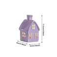 thumbnail image 3 of Ceramic Houses Figurines Tabletop Decor Village Set Scene Props For Party And Celebrations, 3 of 8
