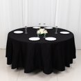 thumbnail image 3 of Balsa Circle 108" Round Cotton Tablecloths Wedding Linens Black, 3 of 8