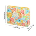 thumbnail image 2 of 1 Pc Bolsa de Maquillaje de Corazón Acolchada Mediana y Duradera para Mujeres para Vacaciones, Color Algodón Asortido, 2 of 3