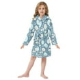 thumbnail image 6 of FORMRS Niños Bathrobe Unisex Hooded Robe Soft Plush Pajamas Sleepwear, Size 4-6T, Easter Eggs, 6 of 7