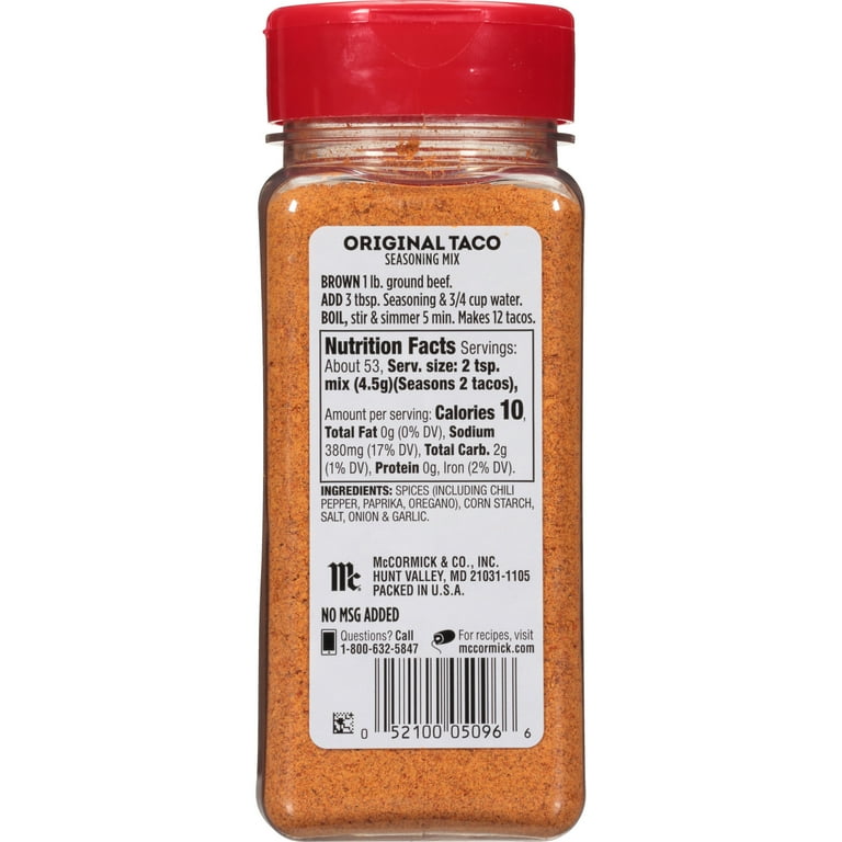 Mccormick Seasoning Mix, Taco, Original - 8.5 oz