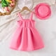 thumbnail image 5 of Conjunto de falda y vestido de verano para niña con capa de aire y sombrero con falda de cuentas. Conjunto para niña., 5 of 9