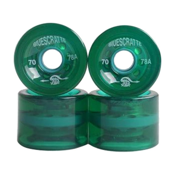 Pitycbo 4x 78A Hardness Skateboard Wheels 70X51mm Longboard Roller Parts Green