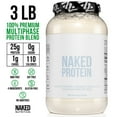 thumbnail image 3 of Naked Protein Powder Blend - Egg, Whey and Casein Protein Powder Blend, Only 4 Ingredients, Non-GMO, No Soy, No Artificial Sweeteners, Flavors or Colors, Keto and Paleo Friendly - 3 LB, 3 of 7